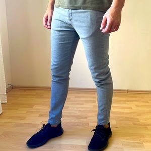 Grey Slim Fit Pants